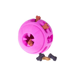 Jouet chien TPR balle rouge fraise 8cm